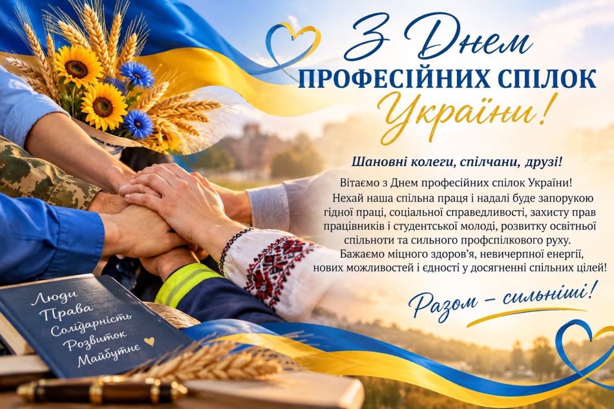 З Днем професійних спілок України!